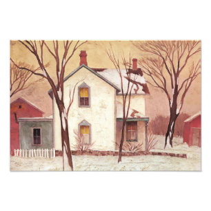 Farm House Painting by Canadian Artist A J Casson Photo Print