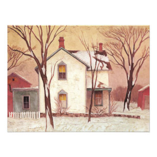 Farm House Painting by Canadian Artist A J Casson Photo Print