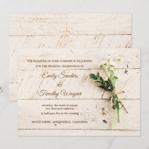 Farm house wedding invitation