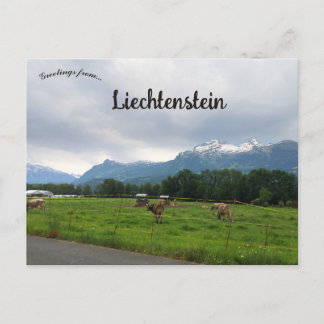 Farm in Vaduz Liechtenstein Postcard