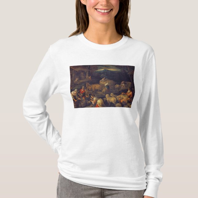 Farm Interior or Shearing Sheep T-Shirt (Front)