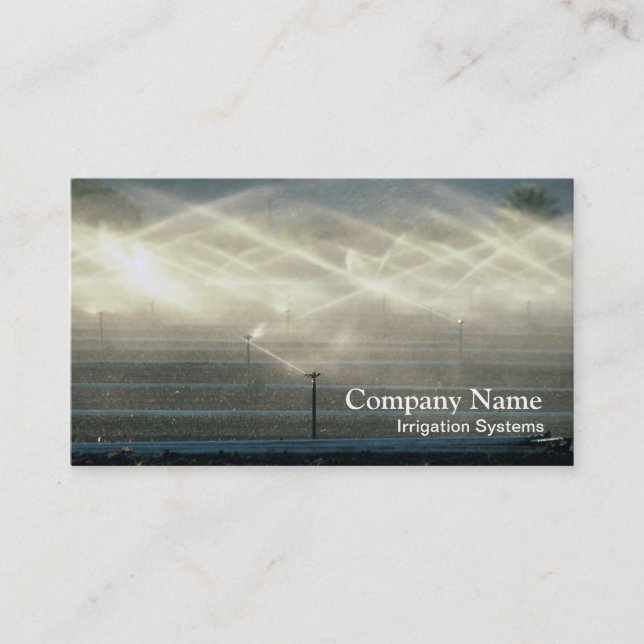 Farm irrigation business card (Front)