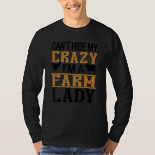 Farm Lady Farm Mum Proud Farm Mama Farm Owner T-Shirt