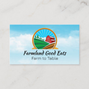 Farm Land   Barn Landscape Business Card