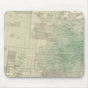 Farm land by counties mouse mat