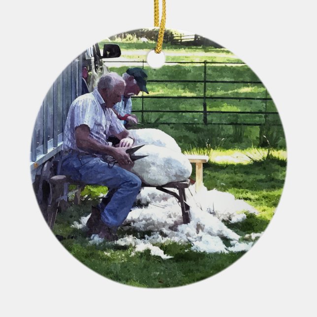 FARM LIFE CERAMIC TREE DECORATION (Front)