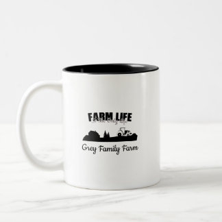 Farm Life Country Life Customisable Two-Tone Coffee Mug