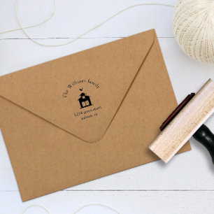Farm Life family Return Address Rubber Stamp