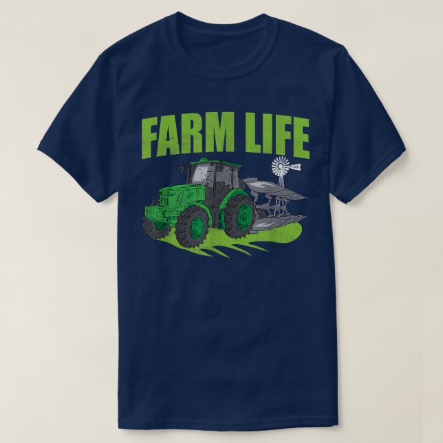 Farm Life Farmer Farming Animal  T-Shirt (Design Front)