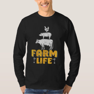 Farm Life Farmers Tractor Agriculture Farm Farmer T-Shirt