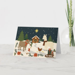 Farm Life Folded Holiday Card
