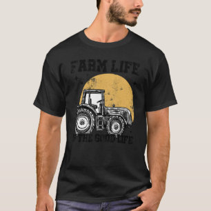 Farm Life Graphic Agriculture Agriculteur Farmer T T-Shirt