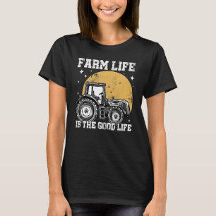 Farm Life Graphic Agriculture Agriculteur Farmer T T-Shirt