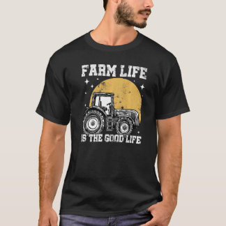 Farm Life Graphic Agriculture Agriculteur Farmer T T-Shirt