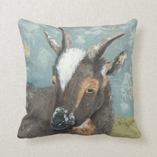 Farm Life-Grey Goat Cushion