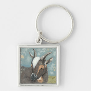 Farm Life-Grey Goat Key Ring