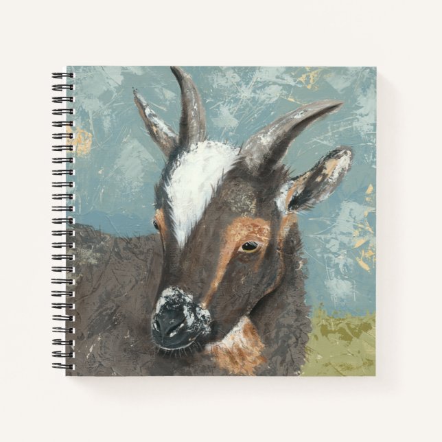 Farm Life-Grey Goat Notebook (Front)