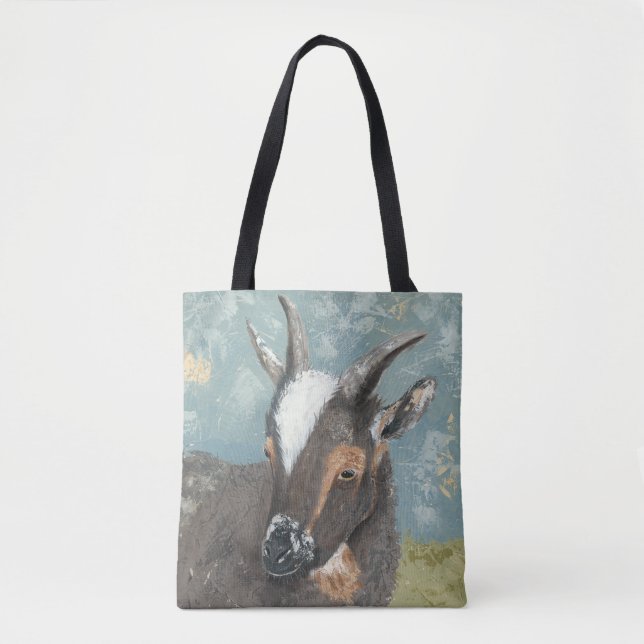 Farm Life-Grey Goat Tote Bag (Front)