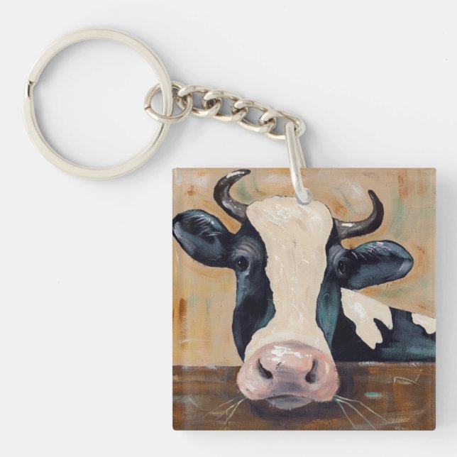 Farm Life - Gunther the Cow Key Ring (Front)