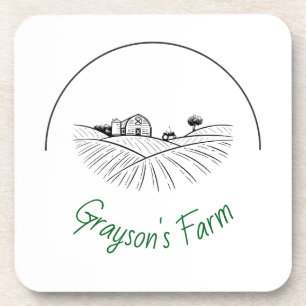 Farm Life Hard plastic coaster