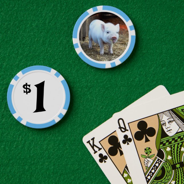 Farm Life Pig Poker Chips (Poker Table (Double))