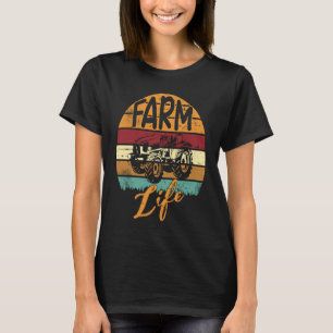 Farm Life Rancher Barnyard Harvest Farming Barn Ca T-Shirt