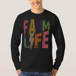 Farm Life Retro Hello Fall Autumn Thanksgiving Hap T-Shirt