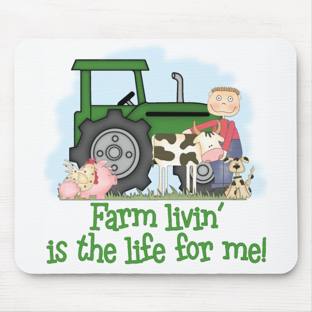 Farm Livin' (Boy) Mouse Mat (Front)