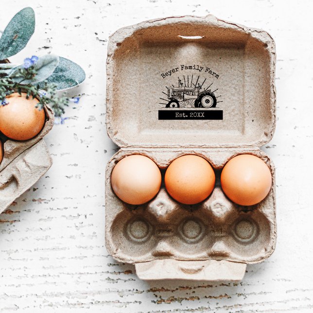 Farm Logo Custom 2.5" x 2.5" Rubber Stamp (Creator Uploaded)