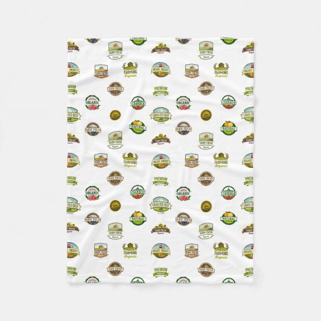 FARM LOGOS FLEECE BLANKET (Front)