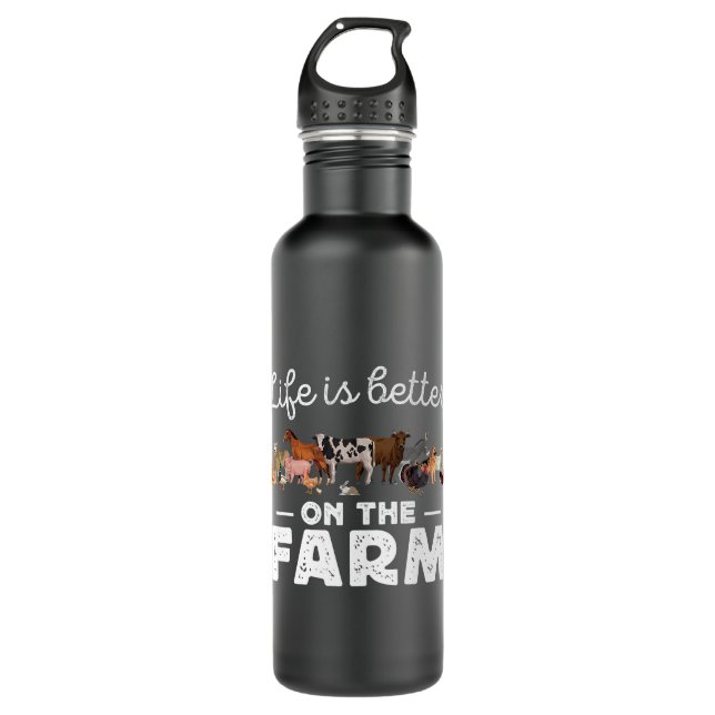 Farm Lover Animal Farming Agriculture Life 710 Ml Water Bottle (Front)