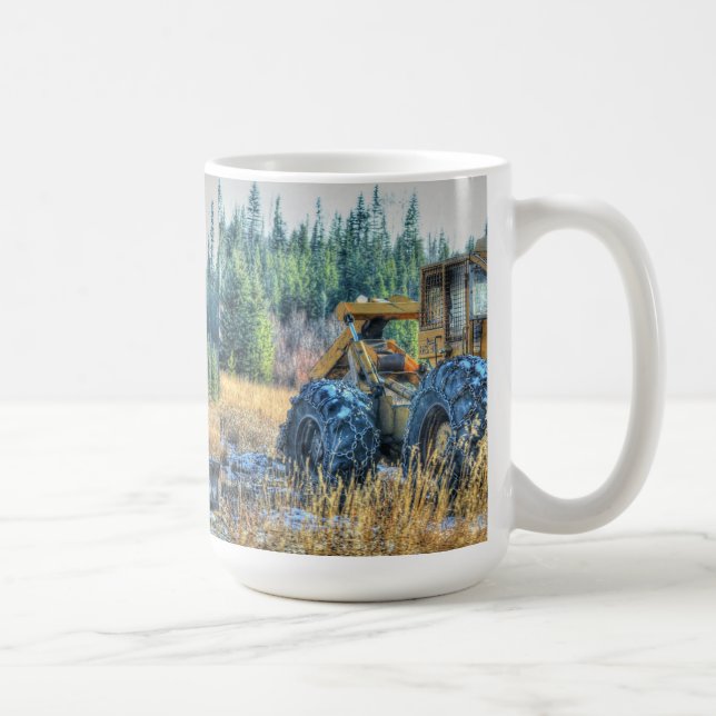Farm Machinery, Tractor, Back-Hoe, Farm Vehicle Coffee Mug (Right)