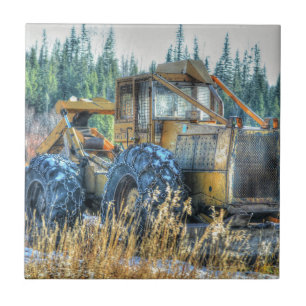 Farm Machinery, Tractor, Back-Hoe, Farm Vehicle Tile