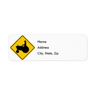 Farm Machinery Traffic Highway Sign