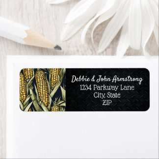 Farm Market Corn Cob Harvest Cool Return Address