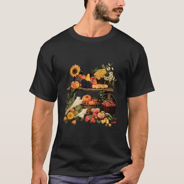Farm Market Farmer Vegetable Fruits Agriculture Fa T-Shirt (Front)