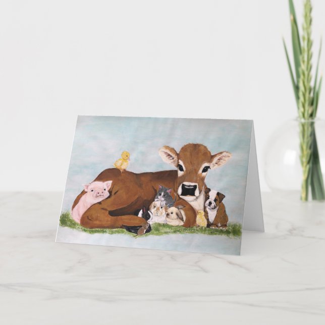 Farm of Friends Blank Card (Front)