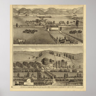 Farm of SA Cockayne near Moundsville Poster