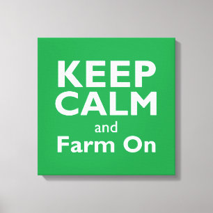 Farm On Canvas Print