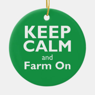 Farm On Ceramic Tree Decoration