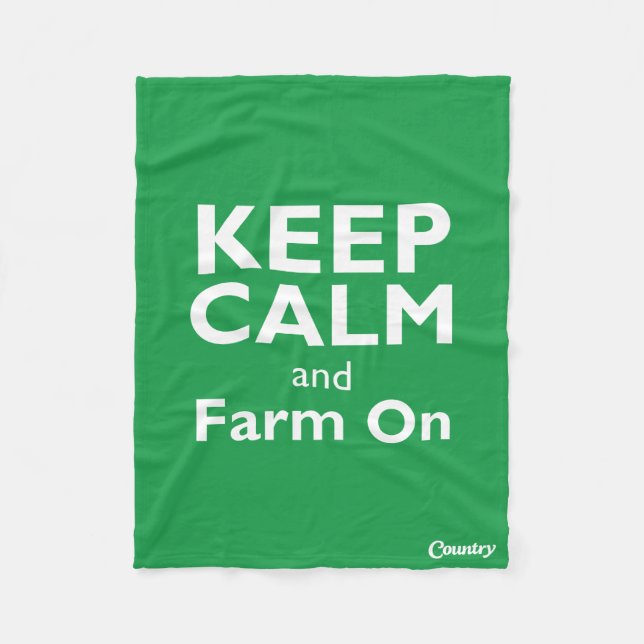 Farm On Fleece Blanket (Front)