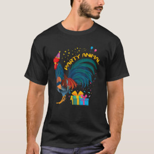 Farm Party Animal Chicken Birthday Chickens Bird D T-Shirt