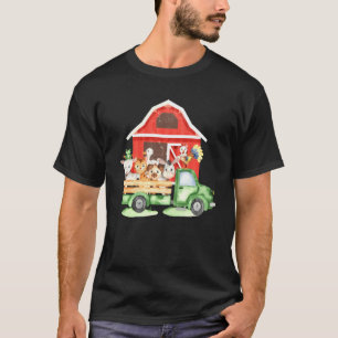 Farm Pickup Truck With Farm Animals Farmer's Wife T-Shirt
