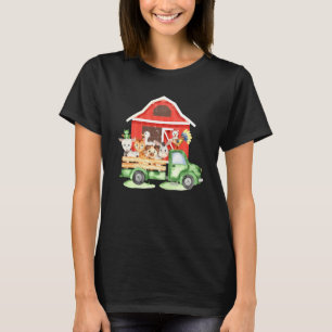 Farm Pickup Truck With Farm Animals Farmer's Wife T-Shirt