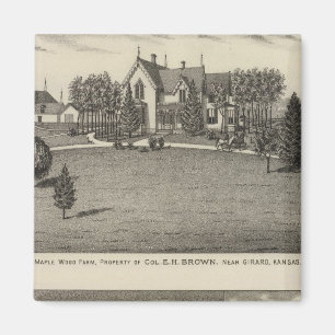 Farm, Residence and Business Block, Girard, Kansas Magnet