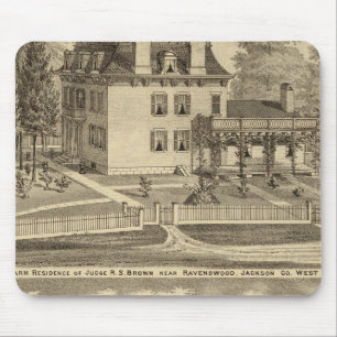 Farm residence of Judge RS Brown Mouse Mat