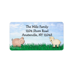 Farm Return Address Label