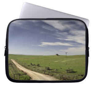Farm road twining between wheat fields, Caledon, Laptop Sleeve