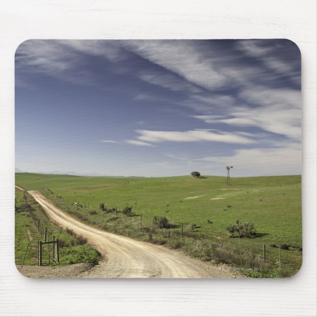 Farm road twining between wheat fields, Caledon, Mouse Mat (Front)