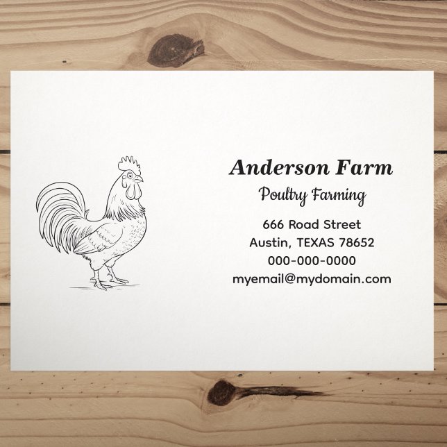 Farm Rooster Return Address Self-inking Stamp (Farm Rooster Return Address Self-inking Stamp)